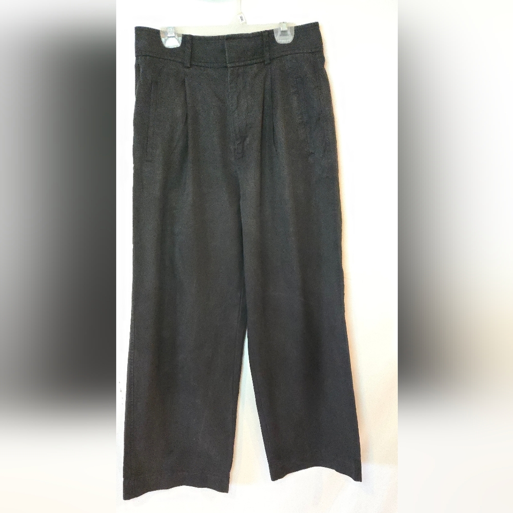 Everlane Wide Leg High Waist Women's 4 Short Tencel Cotton Business Casual Pant